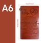 Diario de Viaje de Cuero PU Rellenable A6