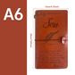 Diario de Viaje de Cuero PU Rellenable A6