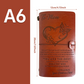 Diario de Viaje de Cuero PU Rellenable A6