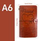 Diario de Viaje de Cuero PU Rellenable A6