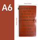 Diario de Viaje de Cuero PU Rellenable A6