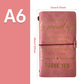 Diario de Viaje de Cuero PU Rellenable A6