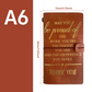 Diario de Viaje de Cuero PU Rellenable A6