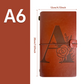 Diario de Viaje de Cuero PU Rellenable A6