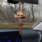 Colgante para Auto de Sombrero de Vaquero y Cruz