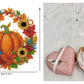 🍂 Decoración colgante de corona de calabazas otoñal con pintura de diamantes – Kit DIY completo
