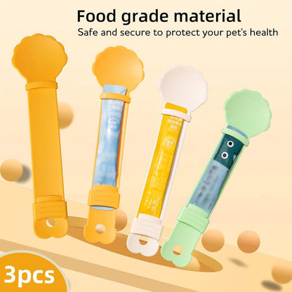 🥳 ¡OFERTA ESPECIAL! 🥳💞 ¡Más de 50.000 vendidos! 🐱 Cuchara dispensadora de comida para gatos – Sin BPA, fácil de apretar con una sola mano y cuchara ancha. ¡Alimenta sin ensuciar, consigue la tuya! ✅