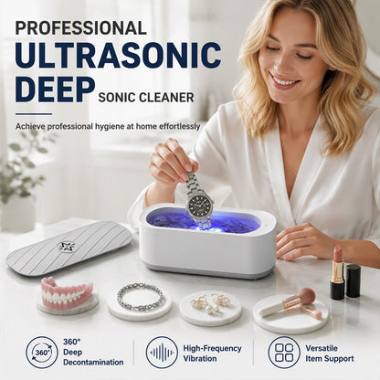 ✨ ¡50% DE DESCUENTO AHORA! 🎁 Limpiador ultrasónico – Limpieza profunda, compacto y silencioso – Ideal para joyas, gafas y objetos pequeños 💎