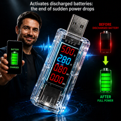 🔌 50% DE DESCUENTO | Adaptador USB para optimizar la batería del smartphone – Plug & Play, sin desmontaje, mejora el rendimiento de la batería