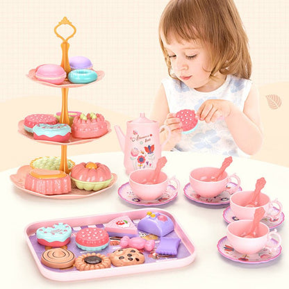🦄🏰 Juego de té infantil de castillo de unicornio