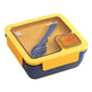 🍱 ¡50% DE DESCUENTO AHORA! Fiambrera Bento de 850 ml con compartimentos, apta para microondas y espacio para cubiertos – Recipiente hermético para oficina, escuela y comidas fuera de casa