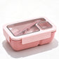 🍱 ¡50% DE DESCUENTO AHORA! Fiambrera Bento de 850 ml con compartimentos, apta para microondas y espacio para cubiertos – Recipiente hermético para oficina, escuela y comidas fuera de casa