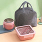 🍱 ¡50% DE DESCUENTO AHORA! Fiambrera Bento de 850 ml con compartimentos, apta para microondas y espacio para cubiertos – Recipiente hermético para oficina, escuela y comidas fuera de casa
