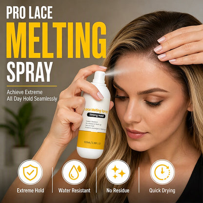 Spray fijador de alta adherencia para integrar el encaje de pelucas