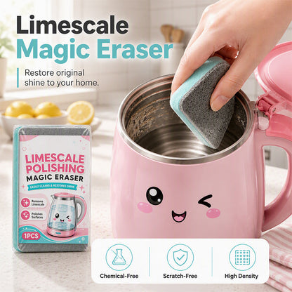 🧽¡50% DE DESCUENTO AHORA! Esponja Borradora Mágica para Pulir y Descalcificar: Almohadilla de Fricción Sin Químicos, Esponja de Limpieza de Alta Densidad Sin Rayaduras para Hervidores, Fregaderos y Manchas de Agua Dura