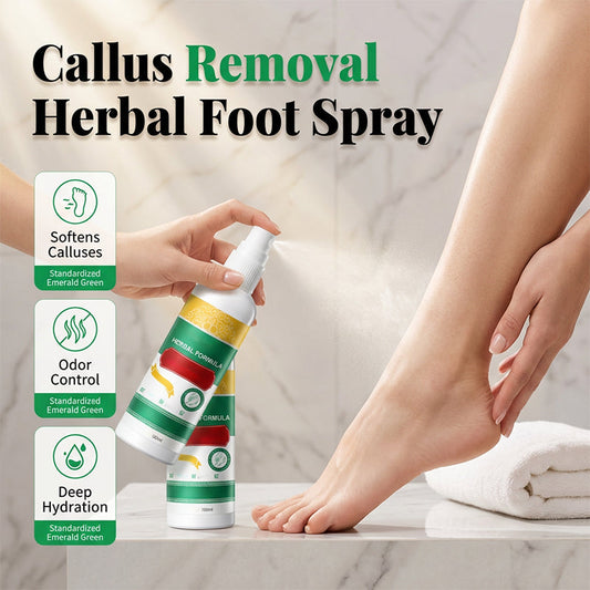 Spray refrescante para el cuidado de los pies con fórmula a base de hierbas