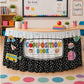 Falda decorativa colorida para mesas de fiestas y aulas