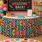 Falda decorativa colorida para mesas de fiestas y aulas