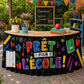 Falda decorativa colorida para mesas de fiestas y aulas