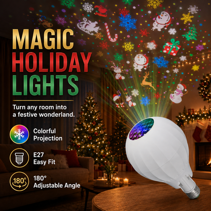 🎄✨ Proyector giratorio de luces navideñas multicolor