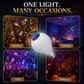 🎄✨ Proyector giratorio de luces navideñas multicolor