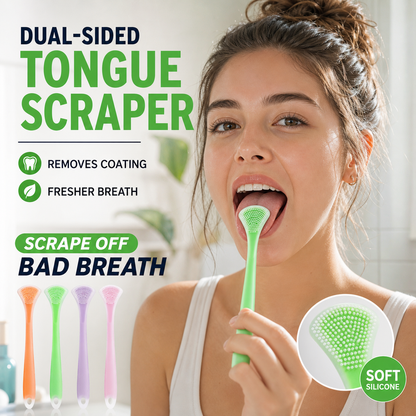¡Limpia tu lengua al instante! Raspador de silicona 3 en 1 sin provocar arcadas