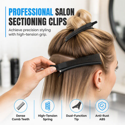 🥳 ¡OFERTA 2026! 🥳💞 ¡Más de 50.000 vendidos! Clips profesionales para seccionar el cabello con dientes de peine