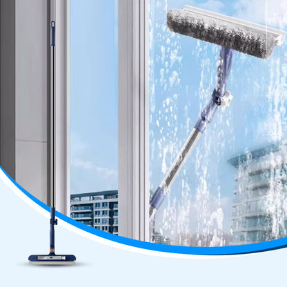 🎉 ¡OFERTA ESPECIAL – 50% DE DESCUENTO! 🎉 Limpiacristales con escobilla para ventanas de gran altura