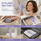 💜 Cepillo ventilado plegable y autolimpiante para el cabello | Ideal para viajes