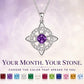 ☘️ Collar de nudo celta con piedra de nacimiento – Elegancia personalizada para cualquier estilo