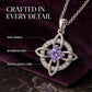 ☘️ Collar de nudo celta con piedra de nacimiento – Elegancia personalizada para cualquier estilo
