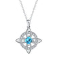 ☘️ Collar de nudo celta con piedra de nacimiento – Elegancia personalizada para cualquier estilo