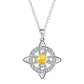 ☘️ Collar de nudo celta con piedra de nacimiento – Elegancia personalizada para cualquier estilo