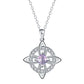 ☘️ Collar de nudo celta con piedra de nacimiento – Elegancia personalizada para cualquier estilo