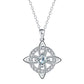 ☘️ Collar de nudo celta con piedra de nacimiento – Elegancia personalizada para cualquier estilo