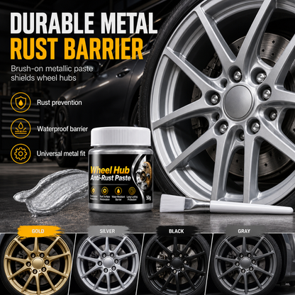 🚗 ¡Detén el óxido de los bujes al instante! Pasta anticorrosiva para metal de aplicación con brocha y resistente al desprendimiento