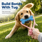 🐶🦴 Juguete mordedor resistente para perros con hueso y cuerda para tirar