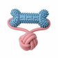 🐶🦴 Juguete mordedor resistente para perros con hueso y cuerda para tirar