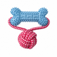 🐶🦴 Juguete mordedor resistente para perros con hueso y cuerda para tirar