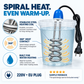 ♨️ Calentador de agua eléctrico de inmersión en espiral de acero inoxidable