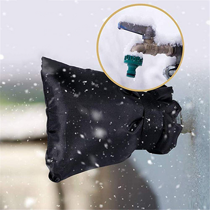 🚰❄️ Fundas impermeables para grifos exteriores con tiras reflectantes