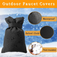 🚰❄️ Fundas impermeables para grifos exteriores con tiras reflectantes