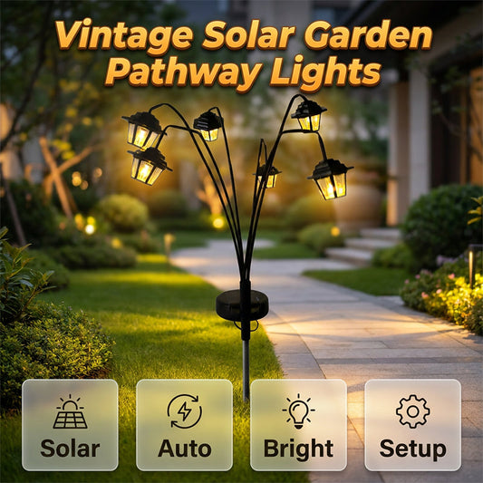 ☀️✨ Luces solares oscilantes con estacas para iluminar caminos y jardines