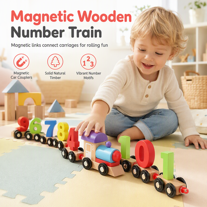 🚂 Tren magnético de números para niños | Juguete educativo de construcción para aprender jugando