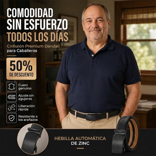 ✨️Oferta por tiempo limitado: 50% de descuento🎁 Cinturón de cuero con hebilla ajustable